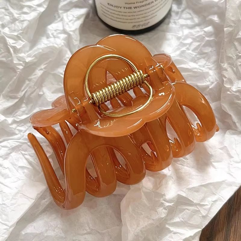 PumpkinDesign Premium Hair Claw Clip  Large Sweet Ornament For Women With Long Hair 9