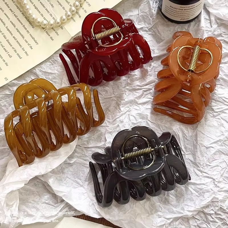PumpkinDesign Premium Hair Claw Clip  Large Sweet Ornament For Women With Long Hair 1