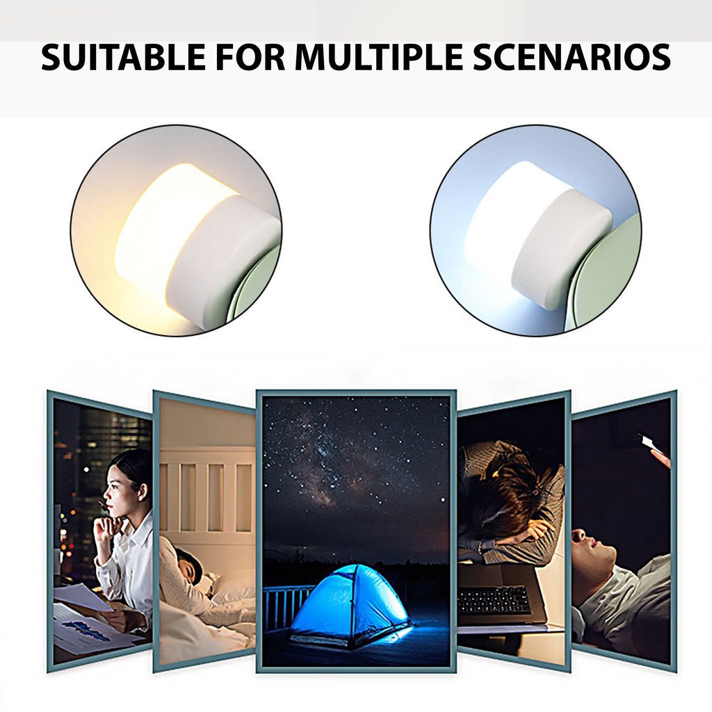 Mini USB Night Light Warm White LED Lamp Eye Protection Reading Light USB Plug For Computer 3