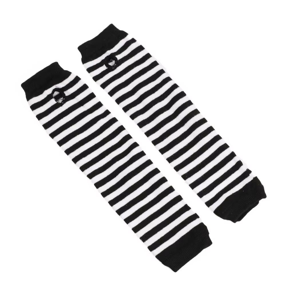 StreetTune Stripe Fingerless Arm Warmers  Knitted Elbow Mittens For Men  Women 9