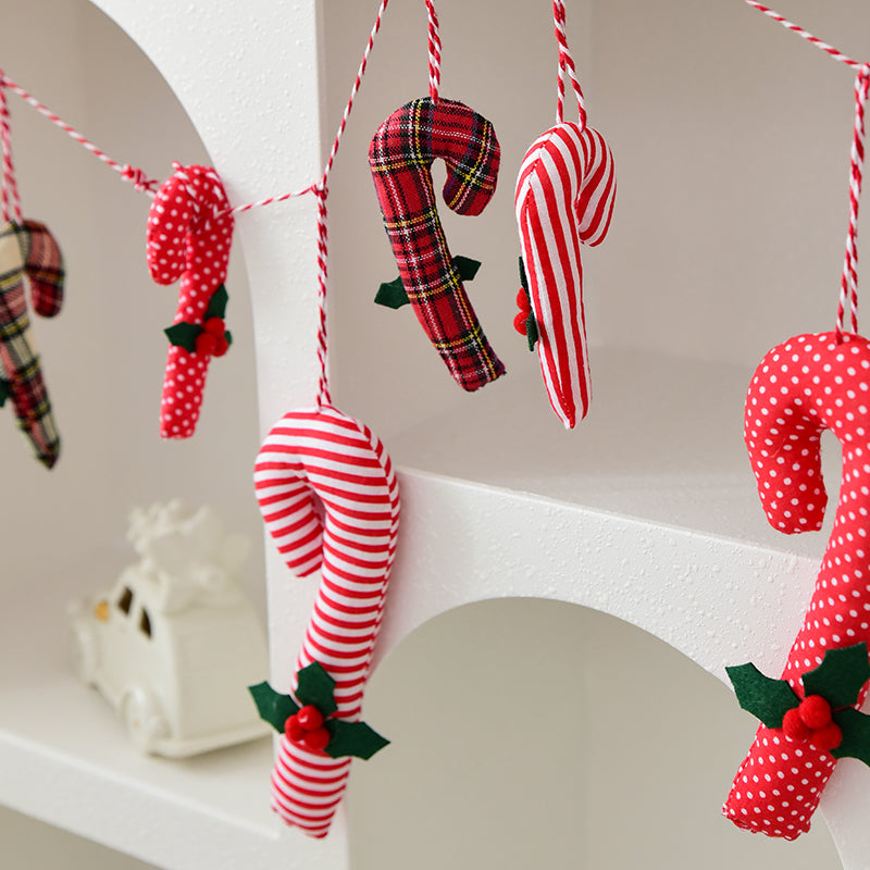 Hanging Christmas Tree Decoration Red Berries Walking Stick Festive Shooting Props Unique Christmas 5