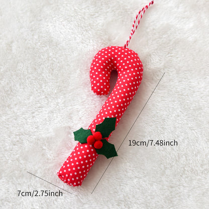 Hanging Christmas Tree Decoration Red Berries Walking Stick Festive Shooting Props Unique Christmas 8