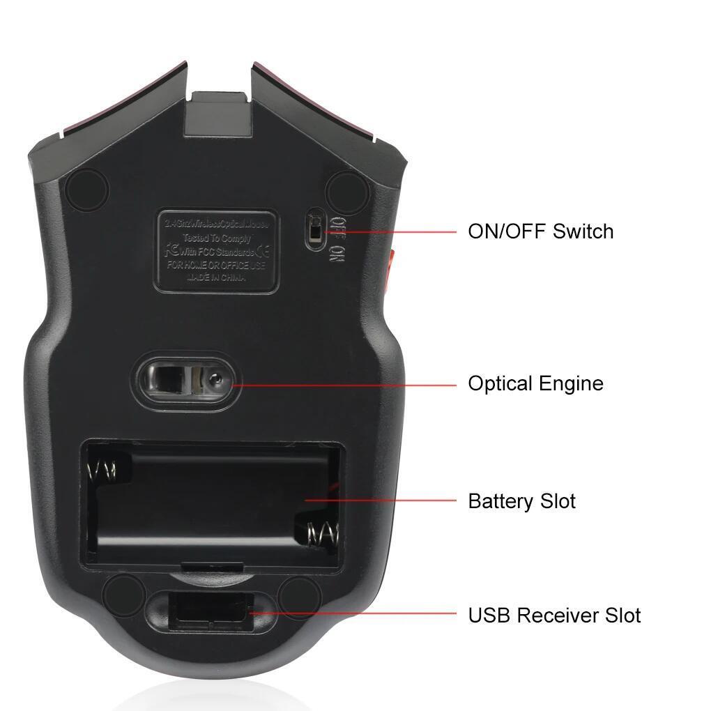 Wireless Mouse, Optical Mouse Gamer for Computer, Wireless Mice for PC, Laptop Accessories