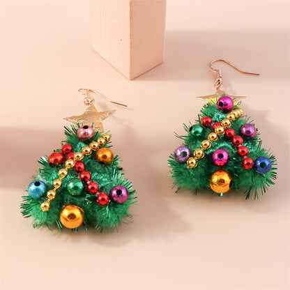 Merry Christmas Drop Earrings New Fashion Mix Styles Santa Deer Christmas Tree Dangle Earrings For  2