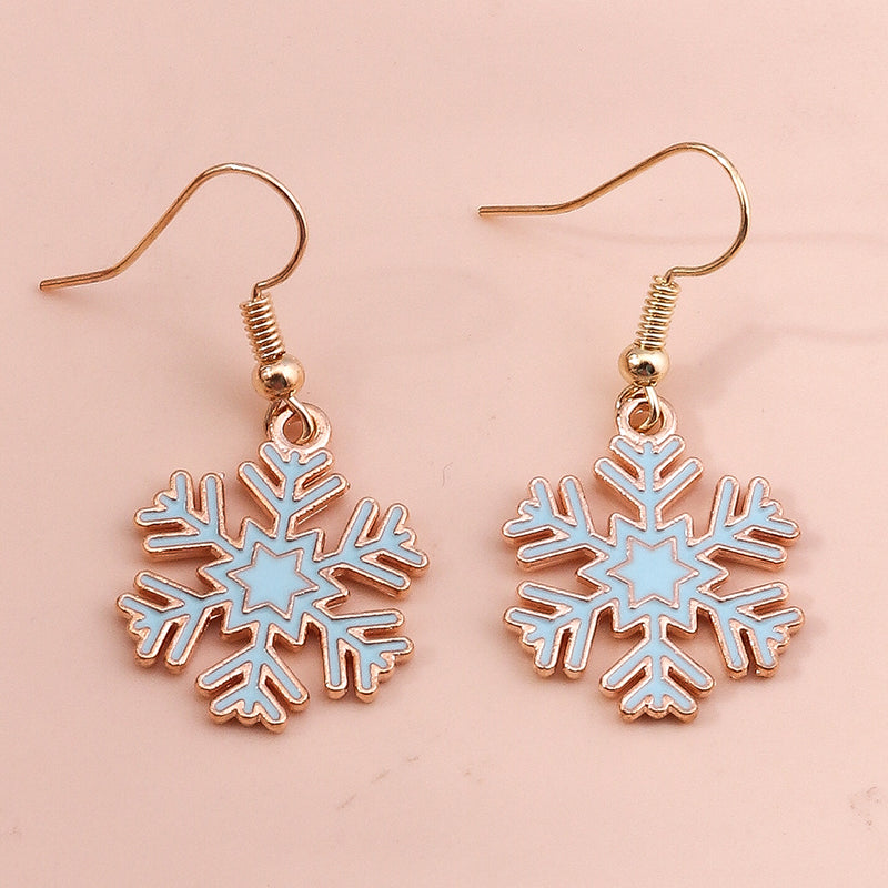 Merry Christmas Drop Earrings New Fashion Mix Styles Santa Deer Christmas Tree Dangle Earrings For  9