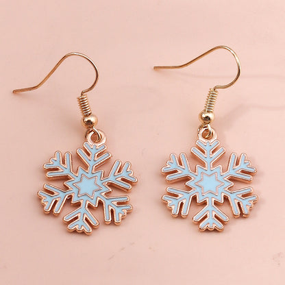 Merry Christmas Drop Earrings New Fashion Mix Styles Santa Deer Christmas Tree Dangle Earrings For  9