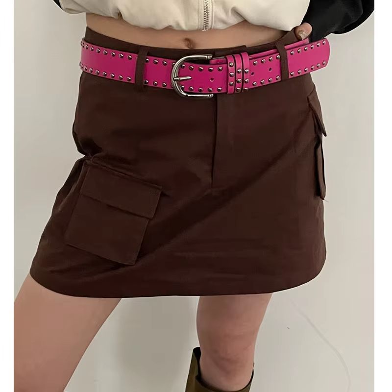 EdgeRivet TieIn Belt  Black Studded Fashion Belt For Women  Jeans 7