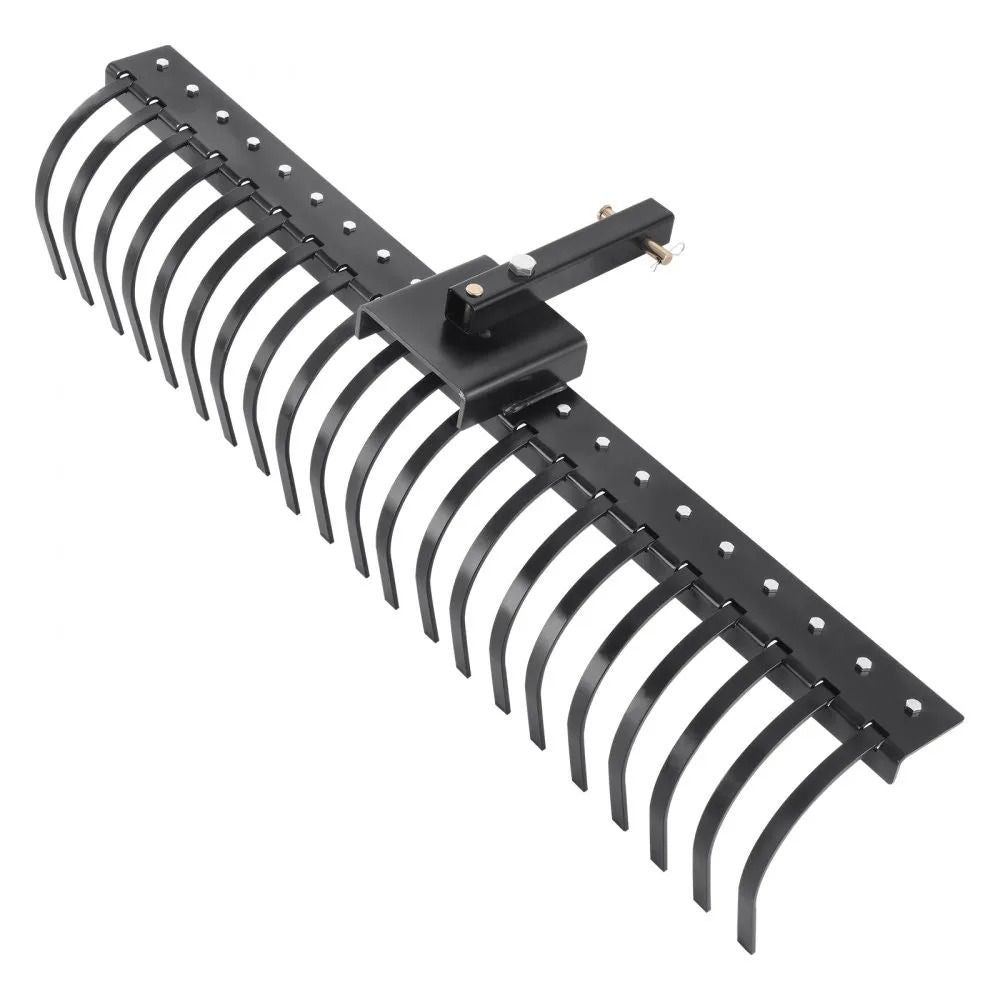 Lawn Dethatcher Rake Tow Behind Landscape Rake With Steel Coil Tines Attaches To Toolbars And Point 8