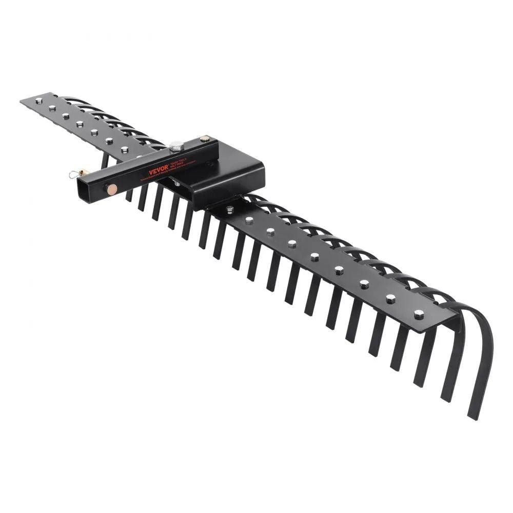 Lawn Dethatcher Rake Tow Behind Landscape Rake With Steel Coil Tines Attaches To Toolbars And Point 7
