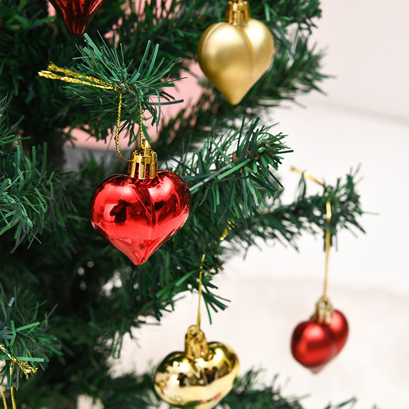 Valentines Day Heart Pendant Heart Ball Ornament Hanging Heart Decoration Christmas Tree Heart Ball 3