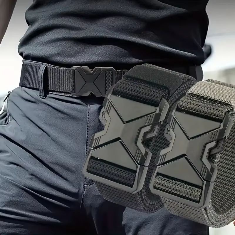 RangerX Tactical NylonCanvas Belt Set 2Pack  Multifunctional Outdoor  Hunting Belts For Men 1