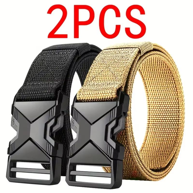 RangerX Tactical NylonCanvas Belt Set 2Pack  Multifunctional Outdoor  Hunting Belts For Men 9