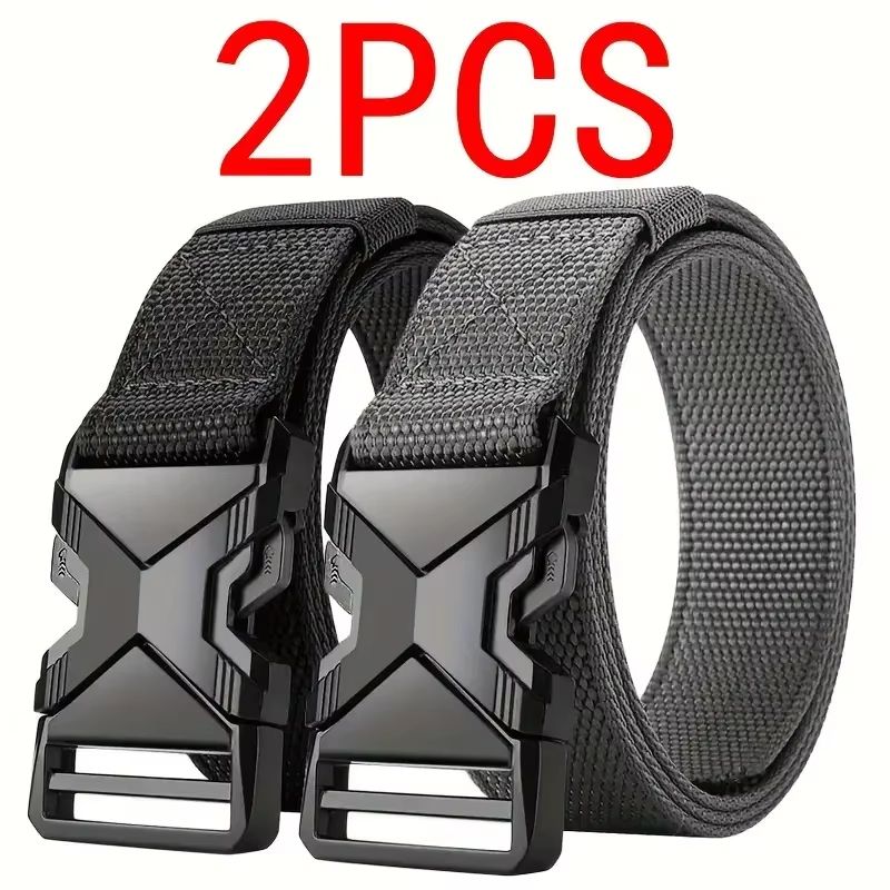 RangerX Tactical NylonCanvas Belt Set 2Pack  Multifunctional Outdoor  Hunting Belts For Men 8