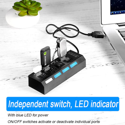 High Speed Adaptor, Multi USB Splitter, Expanded Multiple Extender for PC, Laptop