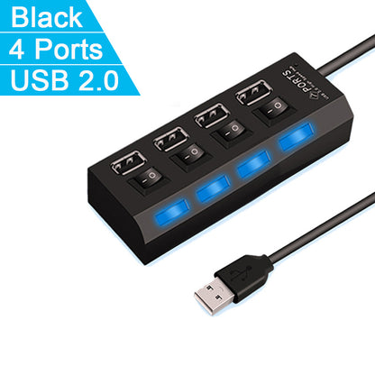 High Speed Adaptor, Multi USB Splitter, Expanded Multiple Extender for PC, Laptop
