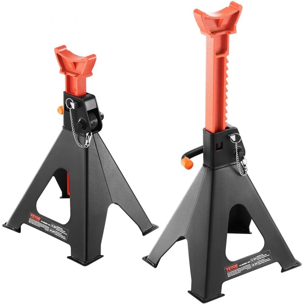 Jack Stands Double Locking Car Jack Stands Adjustable Height For SUV Truck UTV ATV Garage And Works 7