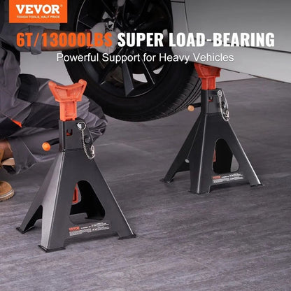 Jack Stands Double Locking Car Jack Stands Adjustable Height For SUV Truck UTV ATV Garage And Works 2