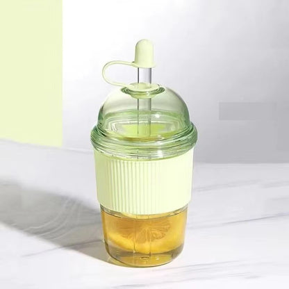 Straw Cup With Lid Bubble Boba Tea Cups Large Capacity Tea Coffee Milk Cup Ins Style Water Bottles  6
