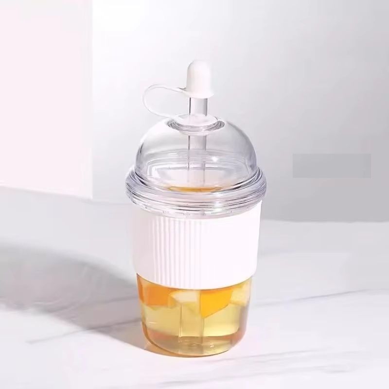 Straw Cup With Lid Bubble Boba Tea Cups Large Capacity Tea Coffee Milk Cup Ins Style Water Bottles  7