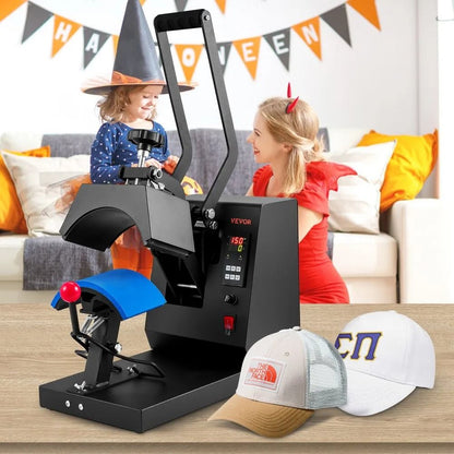 Cap Heat Press Machine Hat Heat Press Sublimation Transfer LCD Digital Timer Temperature Control Cu 6