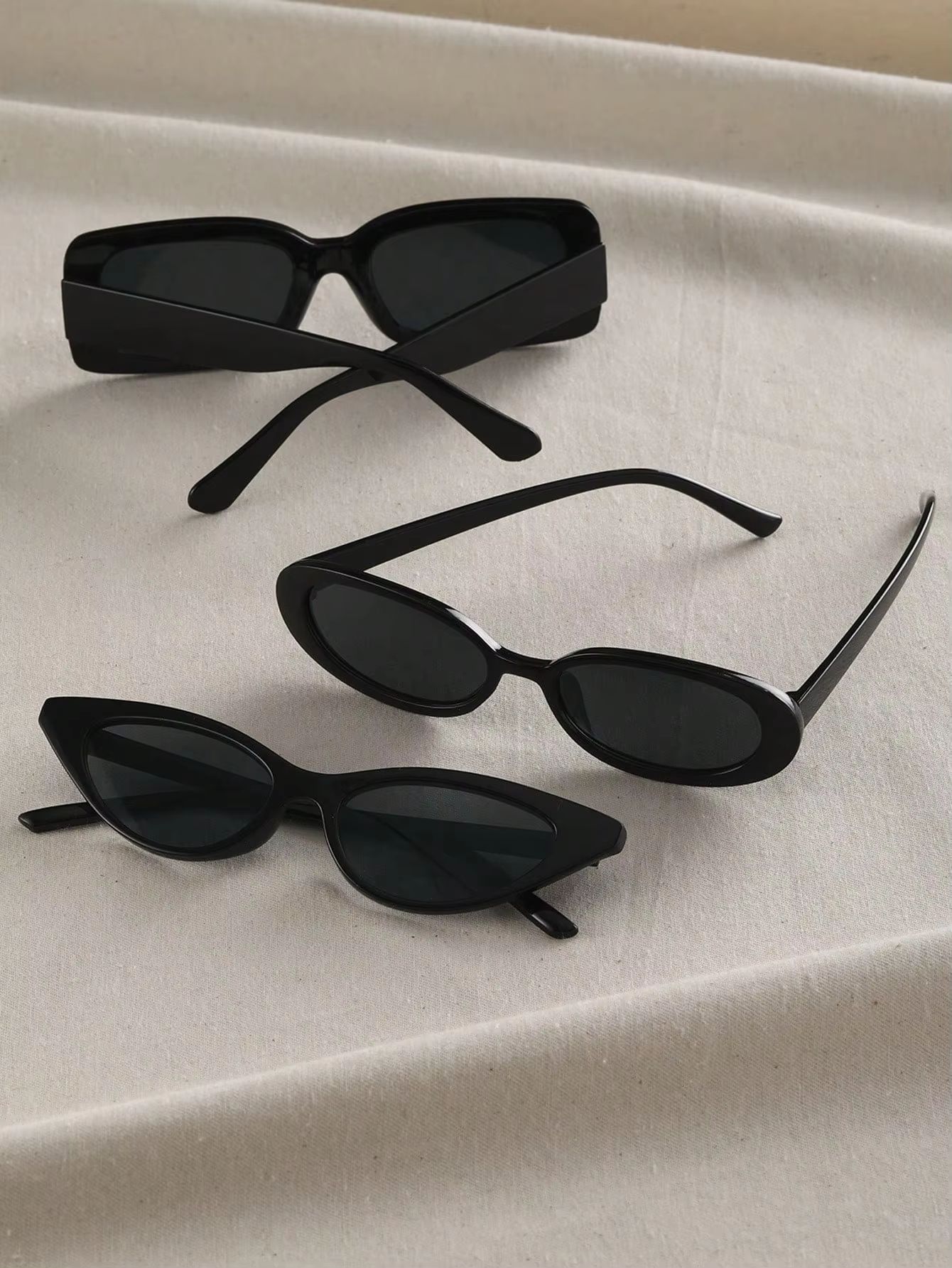 ShapeSwap 3Pack Sunglasses Trio  Cat Eye Round Square Frames For Men  Women 1