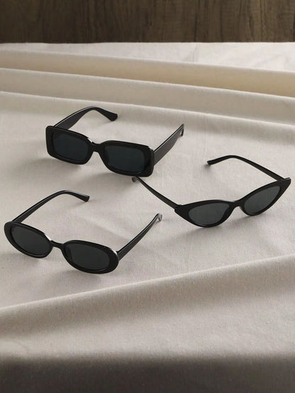 ShapeSwap 3Pack Sunglasses Trio  Cat Eye Round Square Frames For Men  Women 2