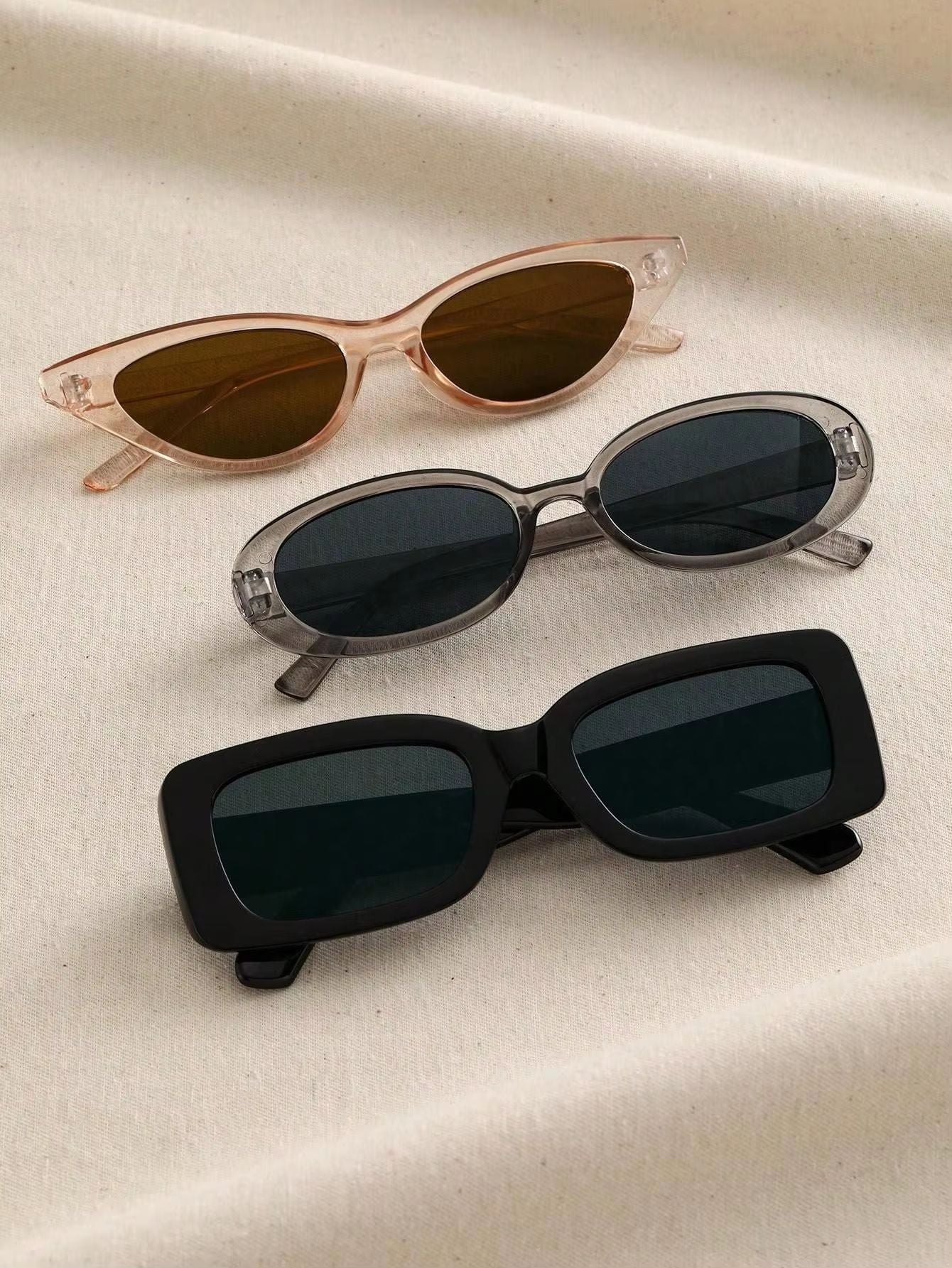 ShapeSwap 3Pack Sunglasses Trio  Cat Eye Round Square Frames For Men  Women 6