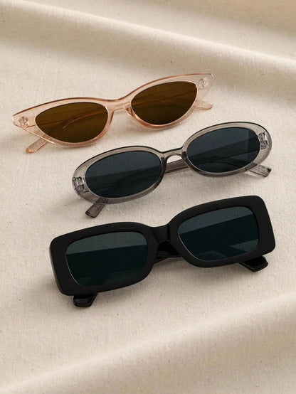 ShapeSwap 3Pack Sunglasses Trio  Cat Eye Round Square Frames For Men  Women 6
