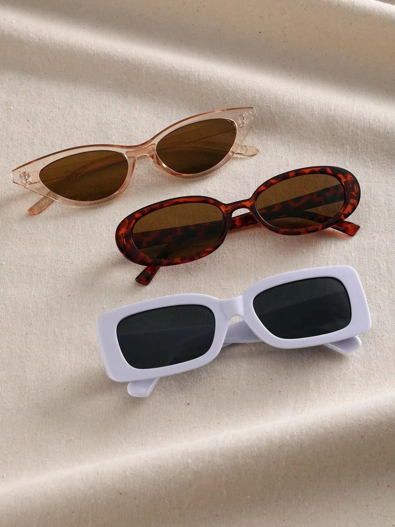 ShapeSwap 3Pack Sunglasses Trio  Cat Eye Round Square Frames For Men  Women 8