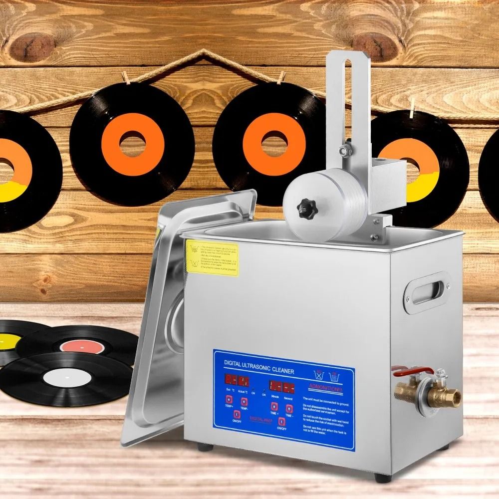 Ultrasonic Records Cleaner Ultrasonic Vinyl Cleaning Machine Vinyl Record Cleaner With Drying Rack 6