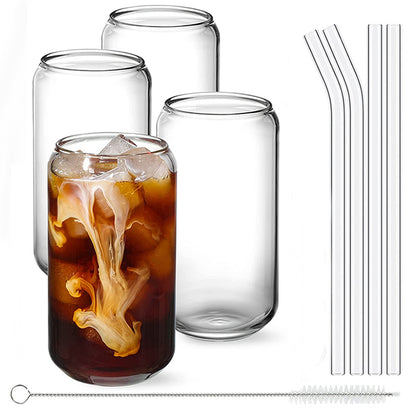 Drinking Glasses, Can Shaped Glass Cups, Beer Glasses, Tumbler Cup, Cocktail Glasses, Whiskey Glasses With