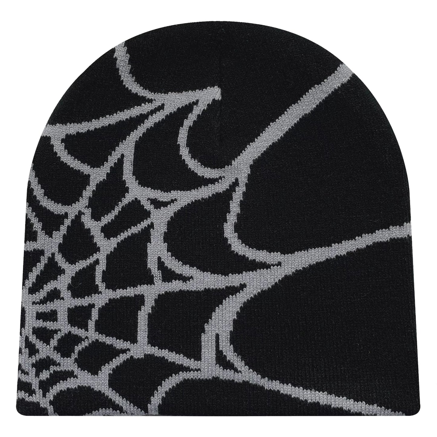 WebRide Y2K Unisex Knit Beanie  SpiderWeb Pattern Outdoor Hat For Men  Women 4