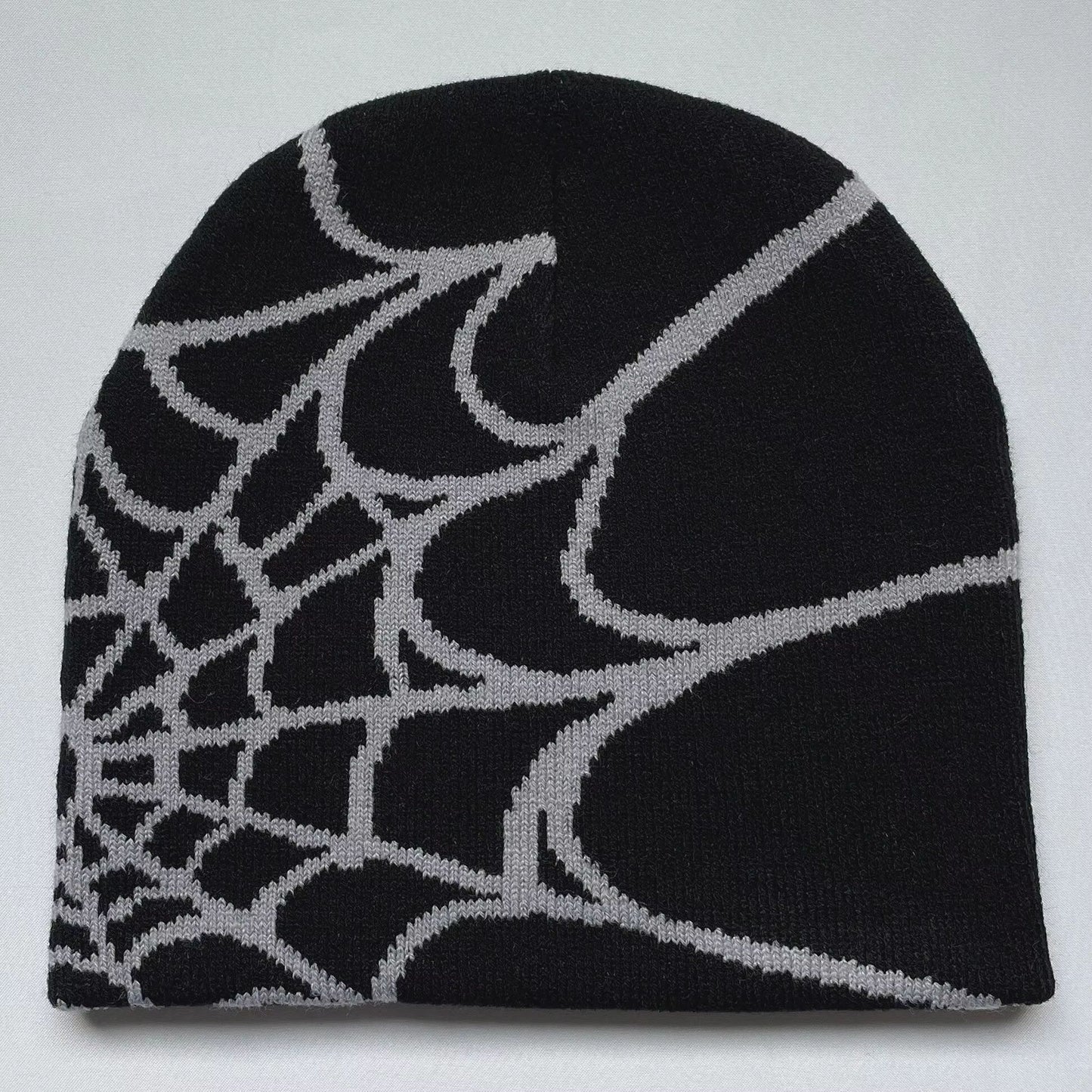 WebRide Y2K Unisex Knit Beanie  SpiderWeb Pattern Outdoor Hat For Men  Women 11