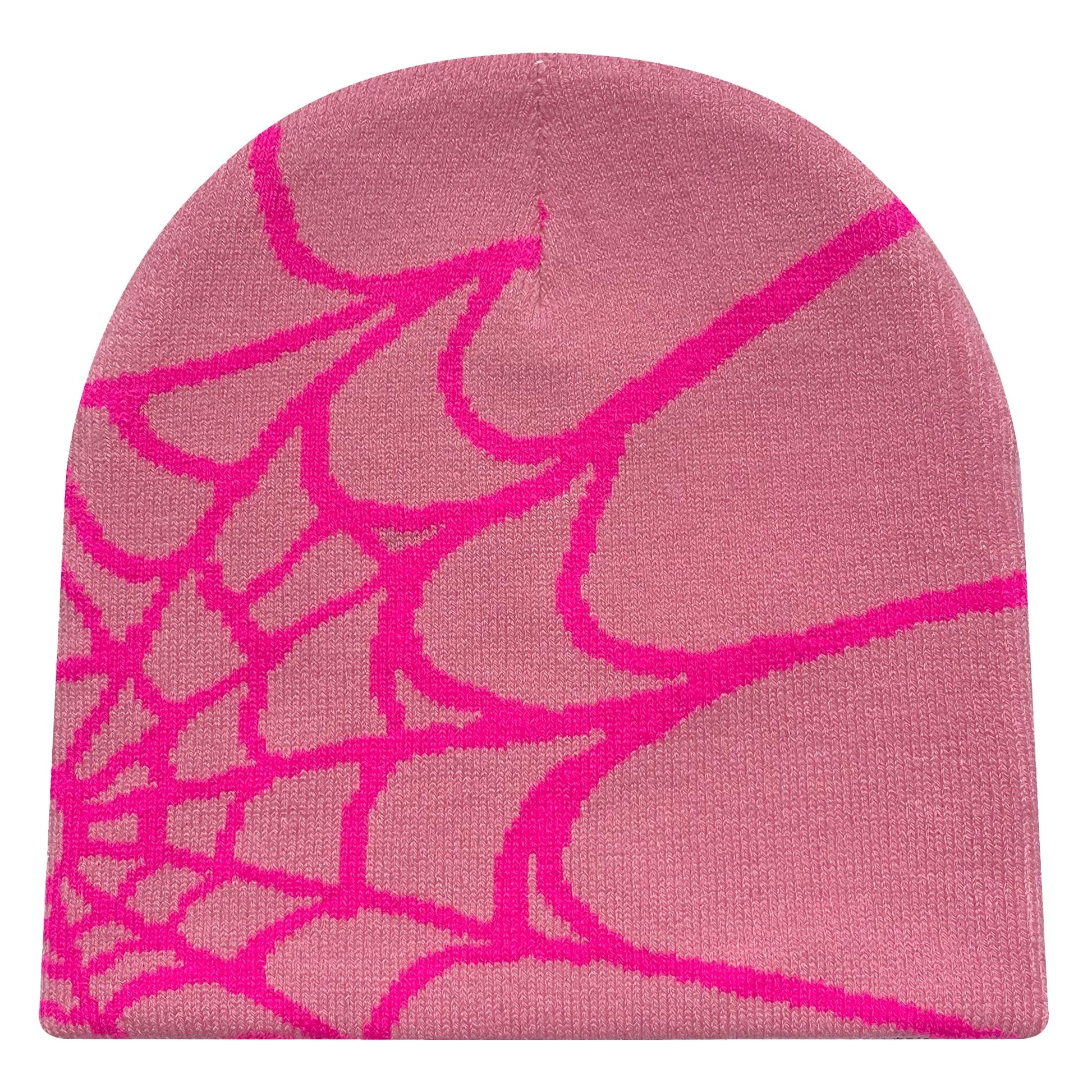WebRide Y2K Unisex Knit Beanie  SpiderWeb Pattern Outdoor Hat For Men  Women 13