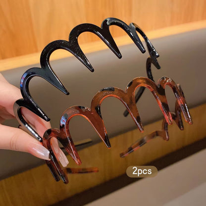 Everyday Red Claw Clip Duo  2Piece AntiSlip Hair Clips With Teeth 2