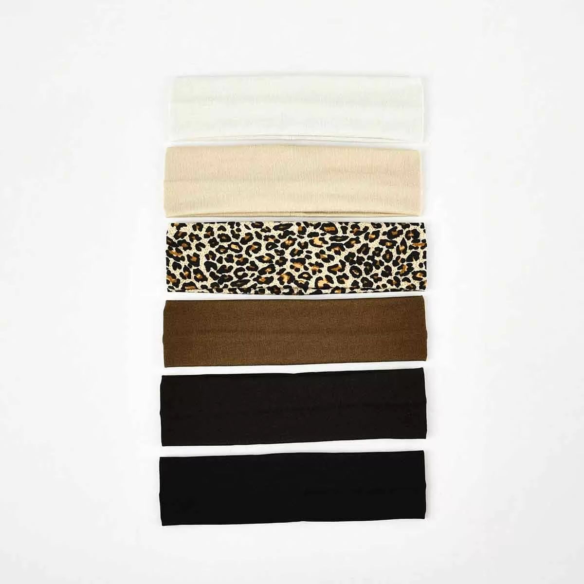 ActiveGrip 6Pack Solid Headbands  SweatAbsorbing Workout Headbands For Men  Women 10