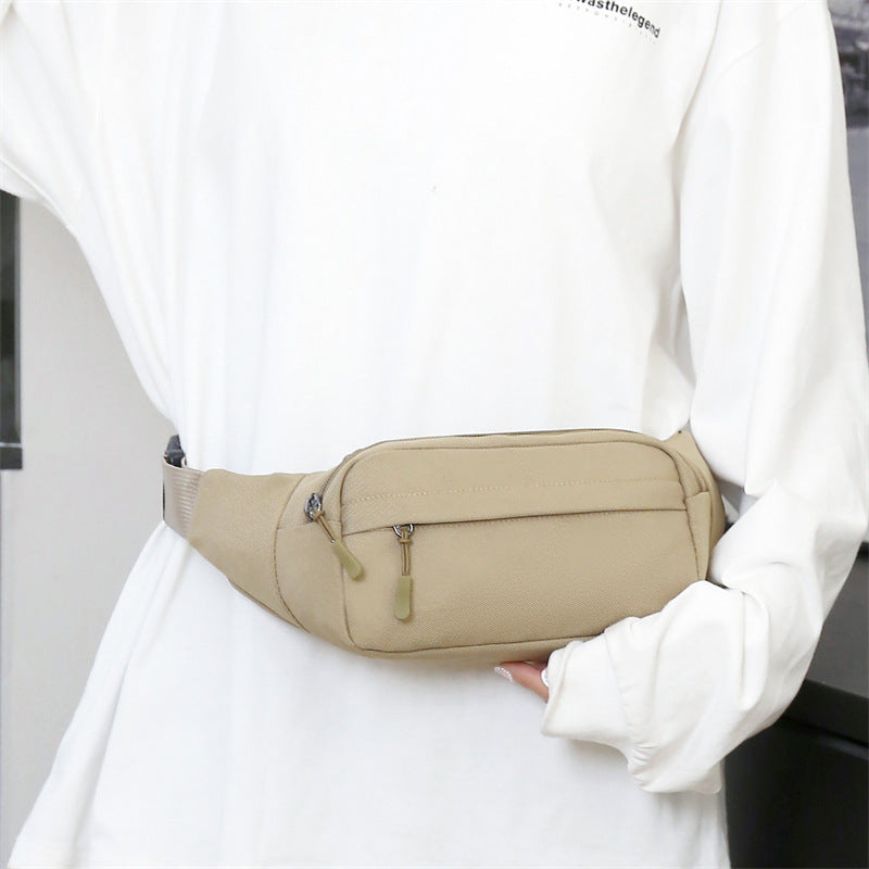 Casual Large Phone Belt Bag, Men Waist Bag, Women's Canvas Fanny Pack, Travel Purse