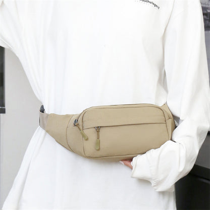 Casual Large Phone Belt Bag, Men Waist Bag, Women's Canvas Fanny Pack, Travel Purse