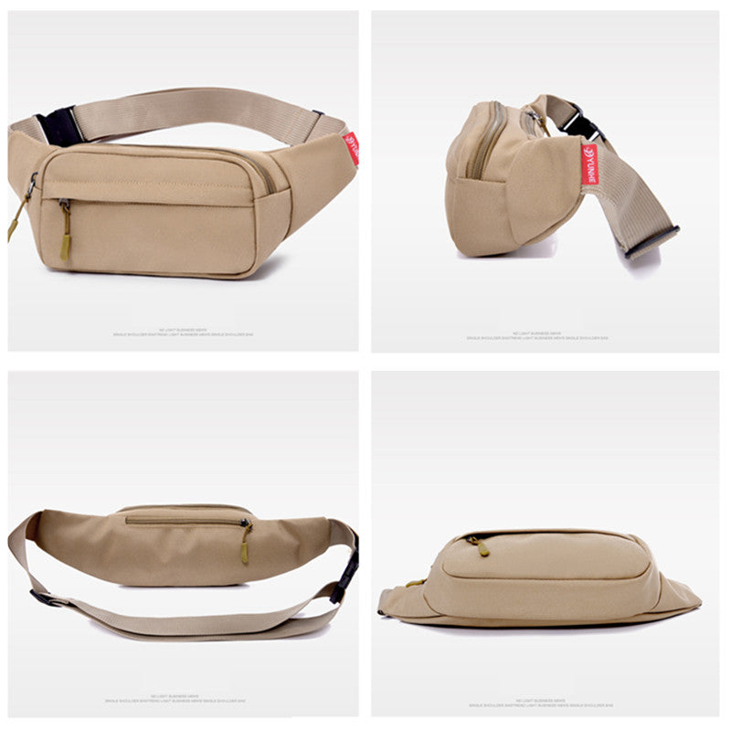 Casual Large Phone Belt Bag, Men Waist Bag, Women's Canvas Fanny Pack, Travel Purse