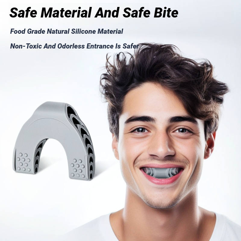 Neck Toning Jawline Trainer, U Shape Facial Exerciser, Face Muscle Workout, Silicone Resistance, Double Chin Reduction