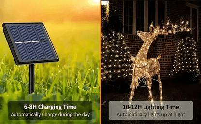 SunGlow Solar Fairy Lights Outdoor String With 8 Lighting Modes 2