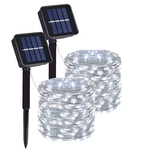 SunGlow Solar Fairy Lights Outdoor String With 8 Lighting Modes 8