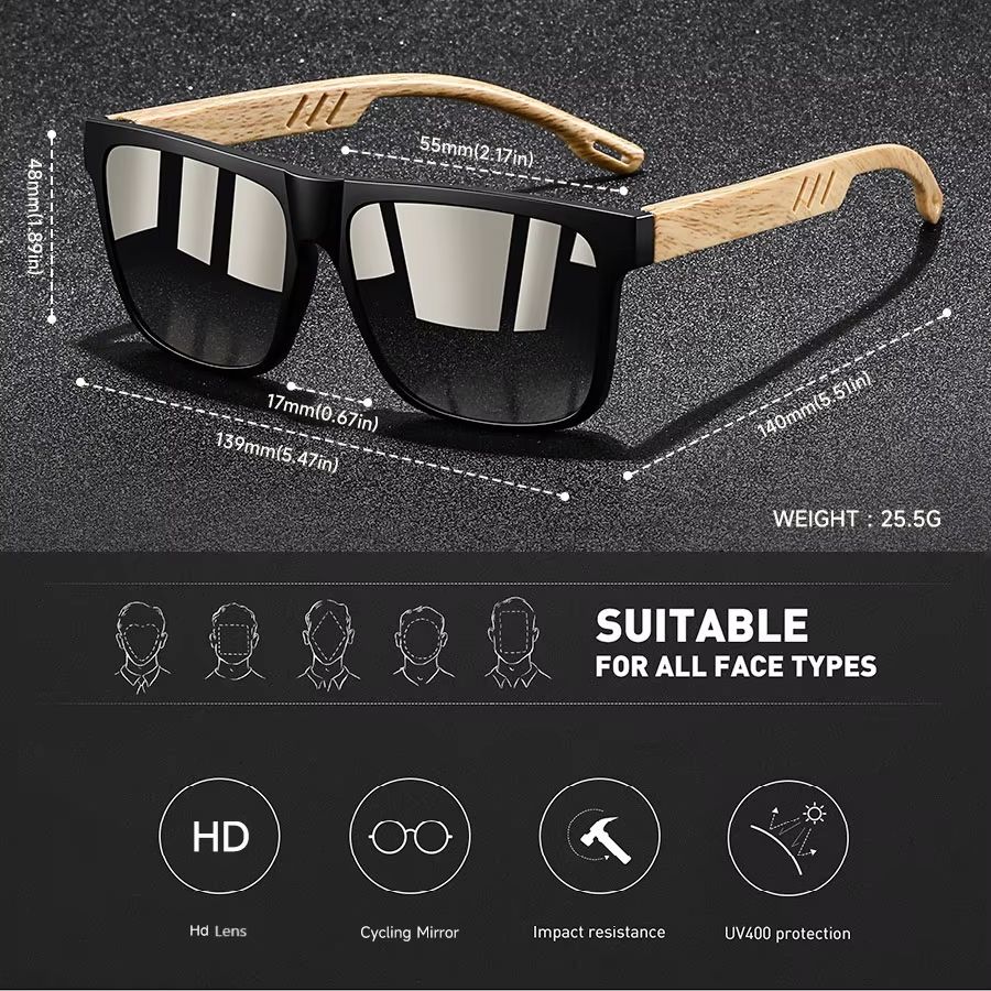 RetroSquare UV400 Luxury Sunglasses  Vintage Square Frame For Men  Women 5