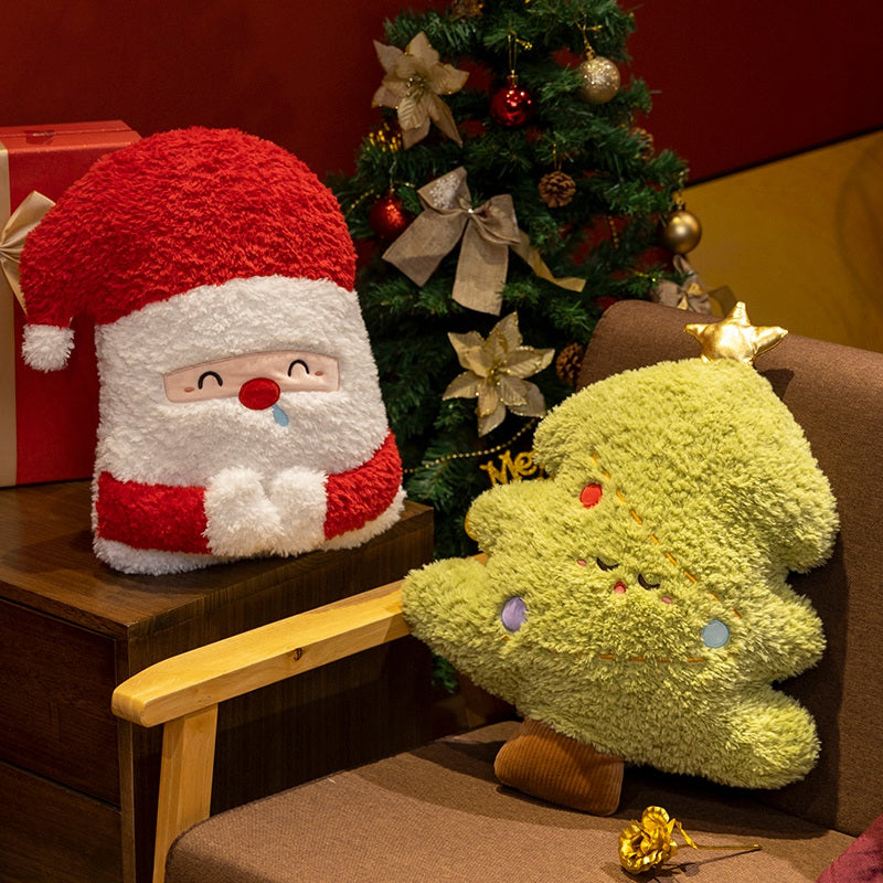 Santa Claus Plush Toy Pillow Cute Christmas Soft Doll Elk Pillow Holiday Decoration Christmas Gift 3