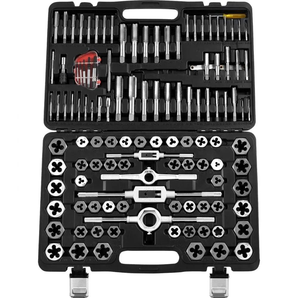 Tap And Die Set Essential Threading Tool Metric And SAE Size Bearing Steel Taps And Dies Complete A 6