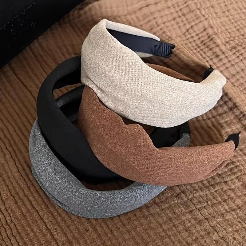 SoftCotton Vintage Leopard Headband  Solid  Print Elastic Hair Hoop For Women  Girls 5