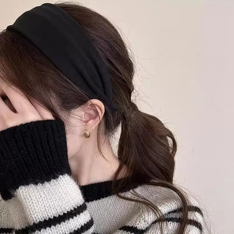 SoftCotton Vintage Leopard Headband  Solid  Print Elastic Hair Hoop For Women  Girls 6