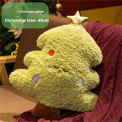 Santa Claus Plush Toy Pillow Cute Christmas Soft Doll Elk Pillow Holiday Decoration Christmas Gift 6