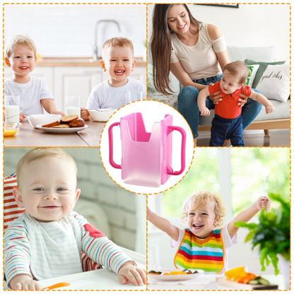 Infant Adjustable Safety Plastic Baby Toddler Juice Box Drinking Cup Holder AntiSpill Bottle Cup Mi 3