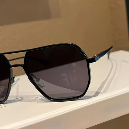 DriveShade Photochromic Polarized Square Sunglasses  Metal Frame Unisex 1